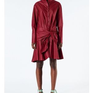Tibi Burgundy shirtdress